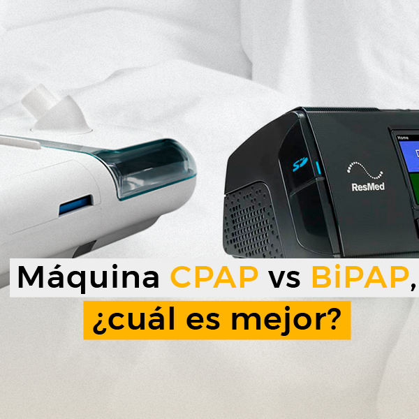 ¿Cual es la diferencia entre un CPAP y un biPAP?